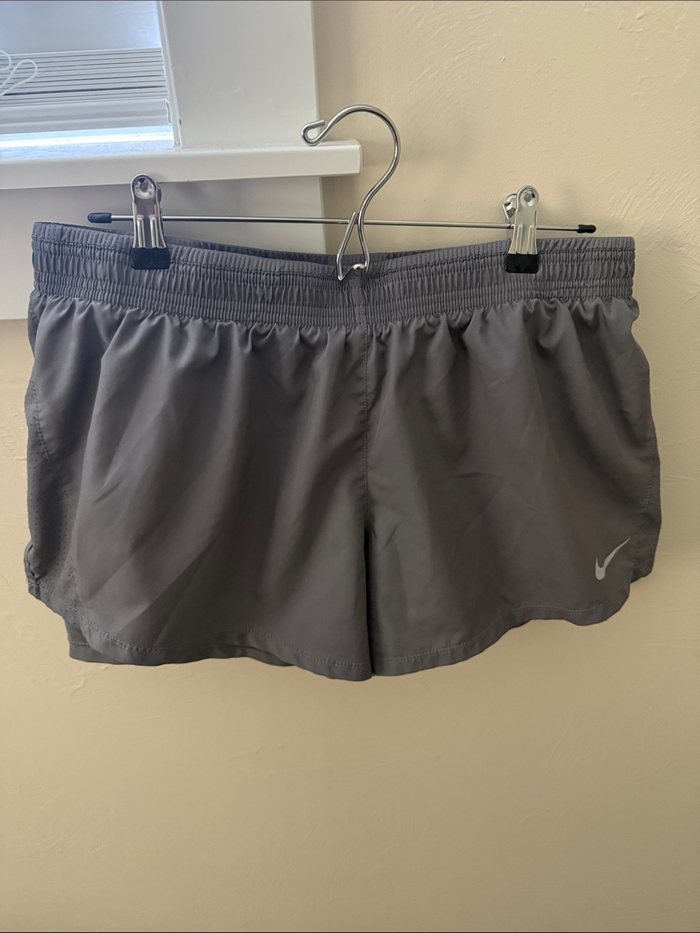 Nike Women's Heather Gray Performance Running Shorts